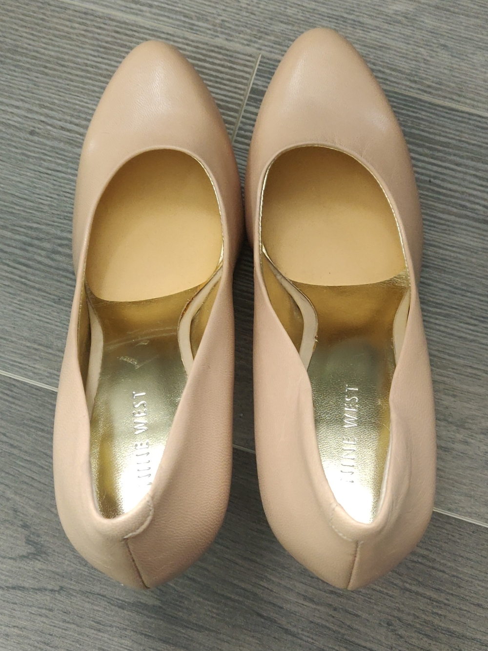 Nine West Nude Blush Pointed-Toe Pumps